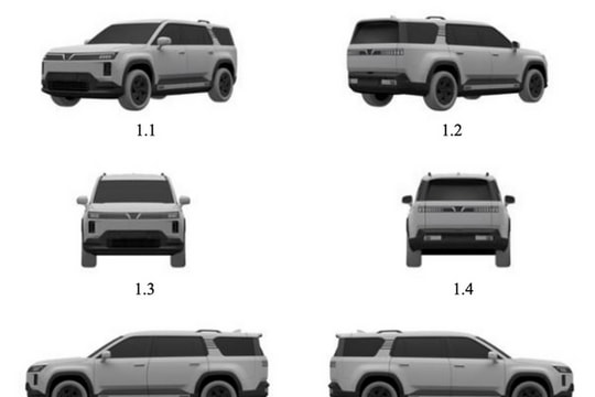 VinFast đăng ký kiểu dáng hai mẫu SUV điện cỡ lớn: Thiết kế đột phá tương đương VF 9