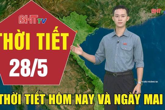 Dự báo thời tiết Hà Tĩnh đêm 27/5 ngày 27/5/2026