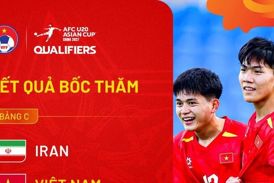 U20 Việt Nam lọt vào bảng đấu khó ở vòng loại giải châu Á