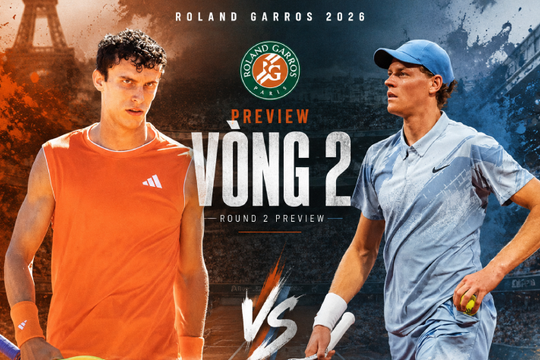 Jannik Sinner tìm kiếm vinh quang tại Roland Garros 2026, Tsitsipas gặp khó
