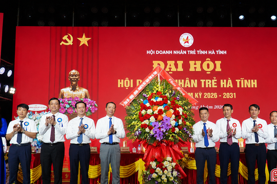 Xây dựng đội ngũ doanh nhân trẻ Hà Tĩnh có khát vọng, bản lĩnh, trách nhiệm xã hội