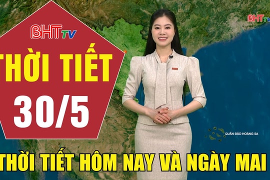 Dự báo thời tiết Hà Tĩnh đêm 29/5 ngày 30/5/2026