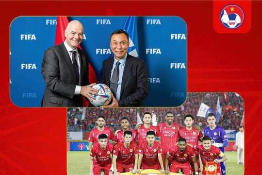 Chủ tịch FIFA Gianni Infantino gửi thư chúc mừng CLB Công an Hà Nội vô địch V-League