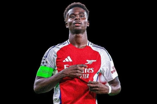 Bukayo Saka và sức nặng của thủ lĩnh Arsenal tại chung kết Champions League