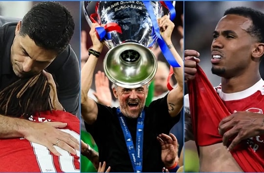 Arsenal gục ngã trước PSG tại chung kết Champions League: Bài học bản lĩnh và sai lầm chiến thuật