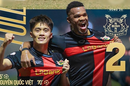 HLV Chu Đình Nghiêm ra mắt hoàn hảo, Ninh Bình hạ Thanh Hóa để chiếm vị trí thứ 3