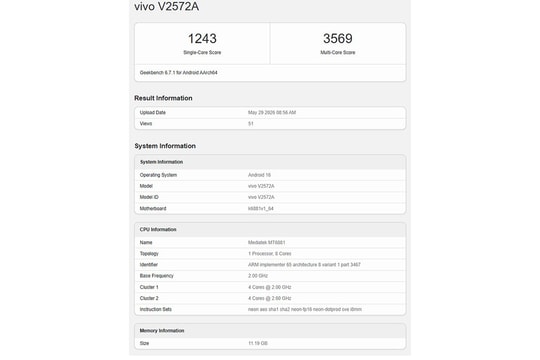 Dimensity 7500 lộ điểm hiệu năng Geekbench: Sức mạnh mới cho smartphone tầm trung