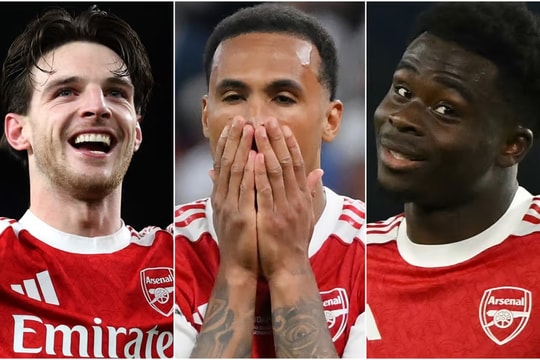 Xếp hạng cầu thủ Arsenal mùa giải lịch sử: Declan Rice rực sáng, Kepa Arrizabalaga gây thất vọng
