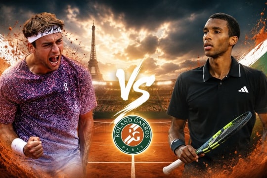 Tứ kết Roland Garros 2026: Derby lịch sử của hai Matteo và bài toán khó cho Aliassime