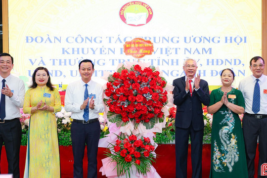 Ông Đoàn Đình Anh tái giữ chức Chủ tịch Hội Khuyến học Hà Tĩnh