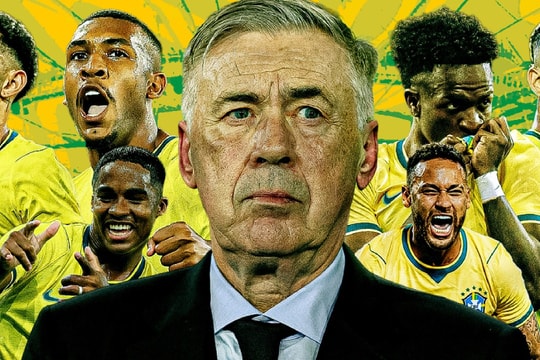 HLV Carlo Ancelotti và bài toán tối ưu hàng công siêu hạng của Brazil