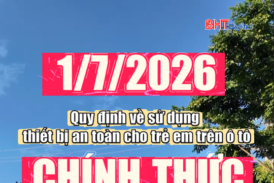 Quy định về sử dụng ghế trẻ em trên ôtô từ 1/7