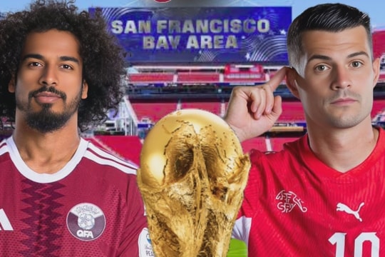 Trực tiếp tỉ số Qatar vs Thụy Sĩ hôm nay 14/6/2026: 1-1