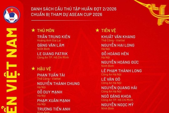 HLV Kim Sang-sik triệu tập Xuân Son và Tài Lộc chuẩn bị cho ASEAN Cup 2026