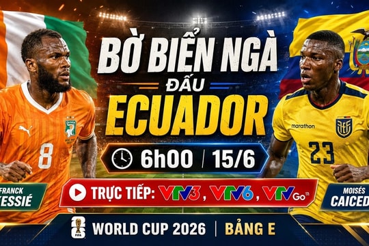 Kênh trực tiếp Bờ Biển Ngà và Ecuador hôm nay: Đại chiến bảng E World Cup 2026