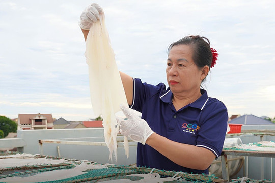 Tôi gói nắng vàng vào từng thớ mực Thiên Cầm