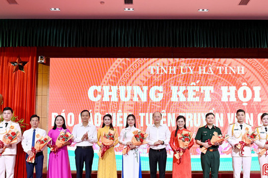 9 thí sinh tham gia chung kết Hội thi Báo cáo viên, Tuyên truyền viên giỏi Hà Tĩnh