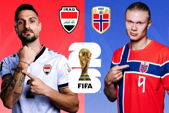 Trực tiếp tỉ số Iraq 1-4 Na Uy: Haaland ghi dấu ấn đầu tiên
