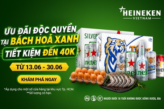 Mẹo mua bia tiết kiệm và nhận quà tặng thực phẩm tại Bách hóa XANH