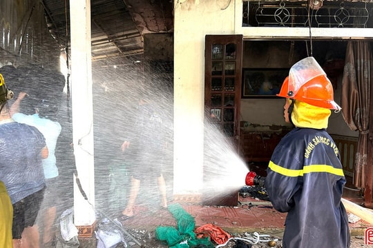 Xác định nguyên nhân ban đầu vụ cháy nhà ở Hà Tĩnh