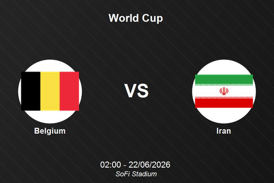 Bỉ 0-0 Iran: Hai đội chia điểm