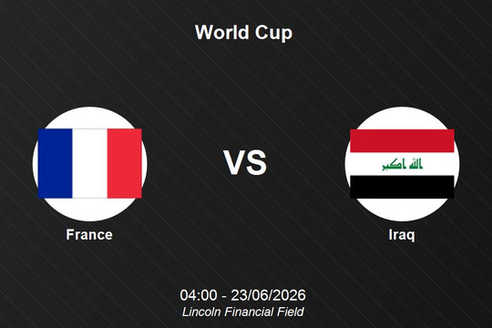 Pháp 3-0 Iraq: Pháp giành chiến thắng