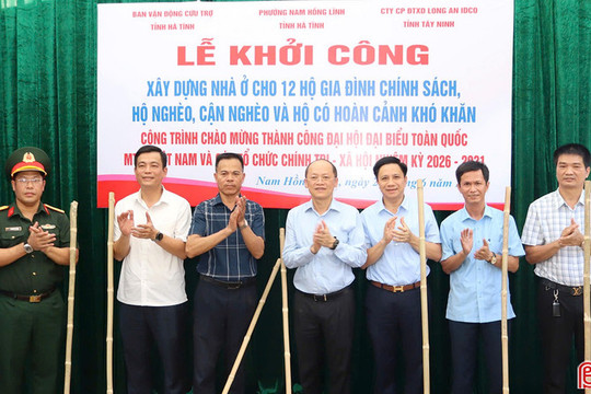 Phó Bí thư Thường trực Tỉnh ủy dự lễ khởi công xây nhà cho gia đình chính sách