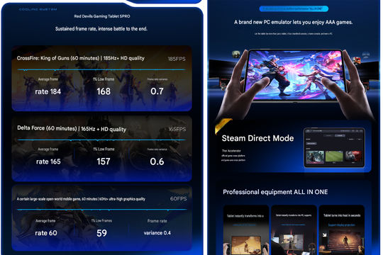 Cận cảnh sức mạnh RedMagic Gaming Tablet 5 Pro: Snapdragon 8 Elite Gen 5 và tản nhiệt nước