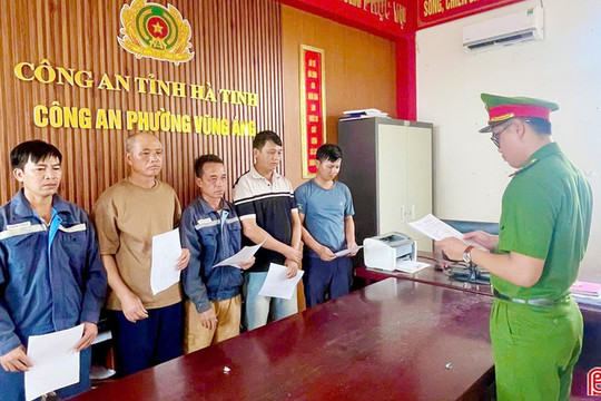 Khởi tố 5 công nhân trộm tài sản ở Khu kinh tế Vũng Áng