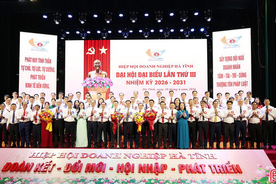 Ông Nguyễn Anh Thắng giữ chức Chủ tịch Hiệp hội Doanh nghiệp Hà Tĩnh