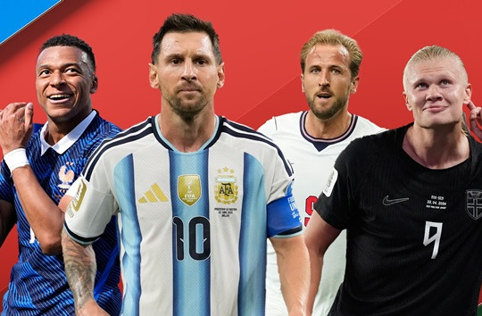 Cuộc đua Chiếc giày vàng World Cup 2026: Kane và Haaland phả hơi nóng vào Messi - Mbappe