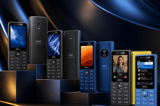 Nokia ra mắt 4 điện thoại phổ thông mới tích hợp nút bấm AI chuyên dụng và cổng USB-C