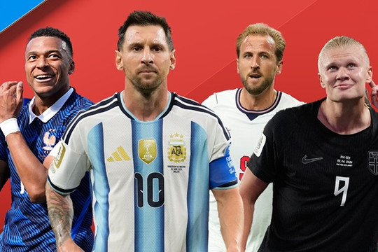 Cuộc đua Chiếc giày vàng World Cup 2026: Messi, Mbappe và Haaland tạo thế chân kiềng lịch sử