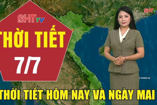 Dự báo thời tiết Hà Tĩnh đêm 6/7 ngày 7/7/2026