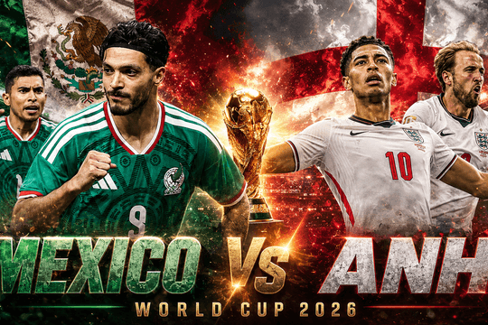 Mexico đối đầu Anh tại vòng 1/8 World Cup 2026: Sức mạnh Tam Sư và lời nguyền Estadio Azteca