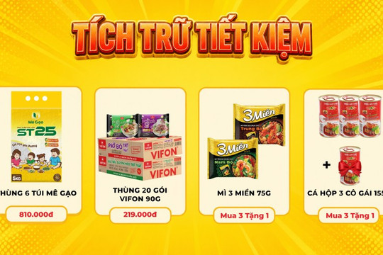 Mẹo tích trữ lương thực tiết kiệm đến 360.000 đồng tại Bách hóa XANH