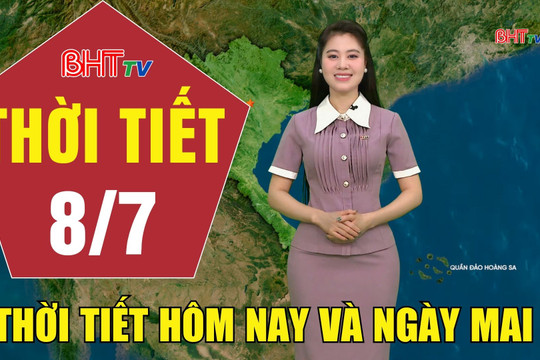 Dự báo thời tiết Hà Tĩnh đêm 7/7 ngày 8/7/2026