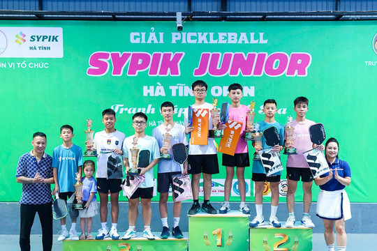 Sôi nổi Giải Pickleball Sypik junior Hà Tĩnh Open tranh cúp Vân Anh Spa
