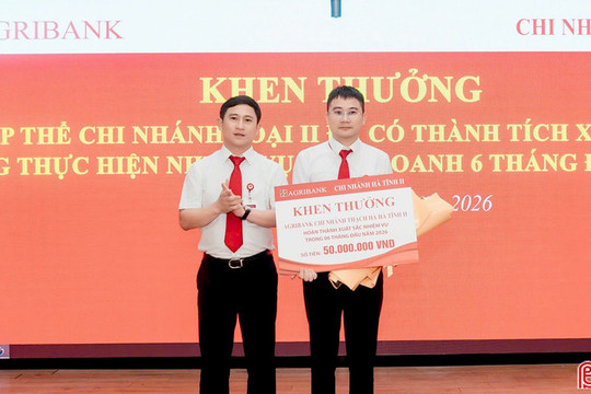 Agribank Hà Tĩnh II đạt dư nợ hơn 21.000 tỷ đồng sau 6 tháng