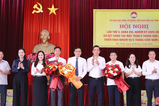 Ông Nguyễn Đình Dũng giữ chức Phó Chủ tịch Ủy ban MTTQ tỉnh Hà Tĩnh
