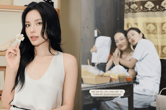 Thiên Ân bất ngờ ghé thăm phim trường ủng hộ Kỳ Duyên và NSND Lê Khanh