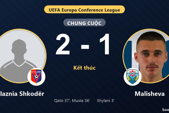 Vllaznia Shkodër 2-1 Malisheva: Vllaznia Shkodër giành chiến thắng