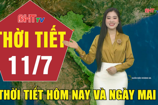 Dự báo thời tiết Hà Tĩnh đêm 10/7 ngày 11/7/2026