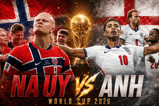 Na Uy vs Anh: Erling Haaland và sứ mệnh phá bỏ xiềng xích lịch sử tại tứ kết World Cup 2026