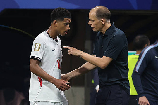 Tuyển Anh hưởng lợi từ sự va chạm tóe lửa giữa Thomas Tuchel và Jude Bellingham