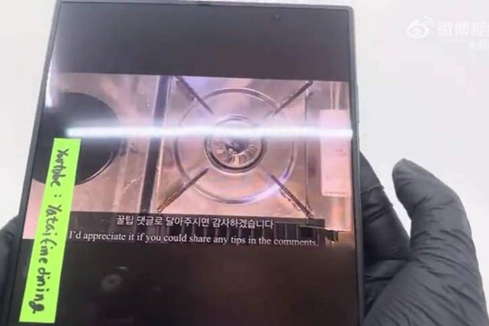 Galaxy Z Fold8 Ultra: Công nghệ màn hình không nếp gấp lộ diện qua video thực tế