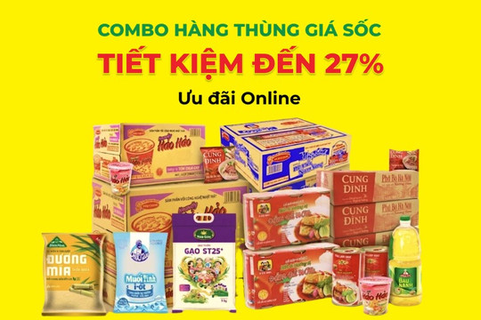 Cách săn combo hàng thùng giá sỉ tại Bách hóa XANH từ ngày 29/05 đến 31/05