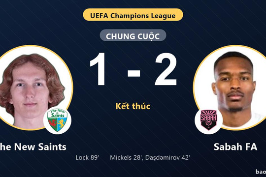 The New Saints 1-2 Sabah FA: Sabah FA giành chiến thắng