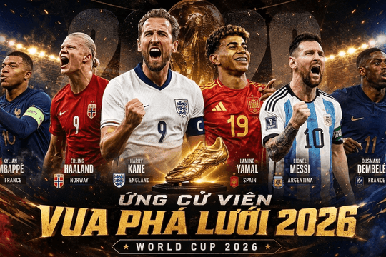 Messi và Mbappé thống trị cuộc đua Vua phá lưới World Cup 2026 trước thềm chung kết