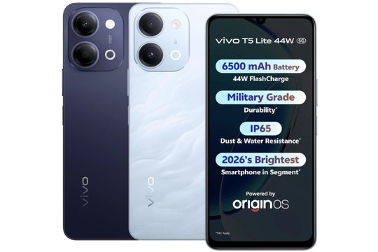 vivo T5 Lite 5G ra mắt: Pin 6.500 mAh và độ bền chuẩn quân đội trong phân khúc 5 triệu